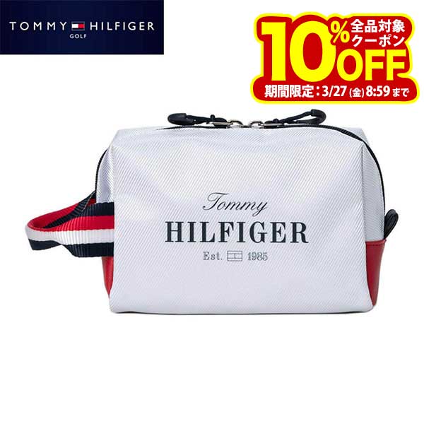 トミー ヒルフィガー ゴルフ ユニセックス ポーチ エッセンシャル THMG5SE7 00 ホワイト [2025年モデル]