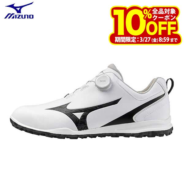 ミズノ メンズ GM-STYLE BOA ジーエムスタイル ボア スパイクレス ゴルフシューズ 51GM2553 02 ホワイト×ブラックカモ [2025年モデル]