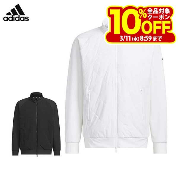 アディダス メンズ COLD.RDY キルトコンビネーション 長袖 フルジップ ジャケット JVU97 ゴルフウェア [2025年秋冬モデル 50％OFF] 特価