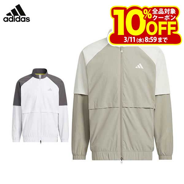 アディダス メンズ トラック 長袖 フルジップ ジャケット JUW92 ゴルフウェア [2025年秋冬モデル 30％OFF] 特価