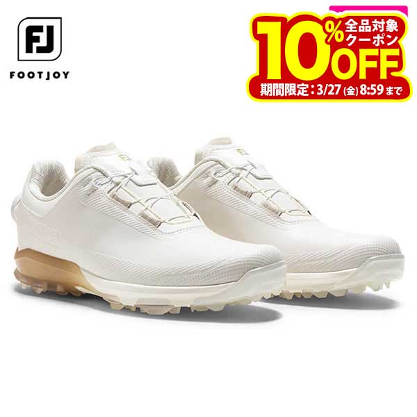 フットジョイ レディース DRYJOYS BOA ドライジョイズ ボア スパイクレス ゴルフシューズ 98246 クリーム/クリーム [2026年モデル]