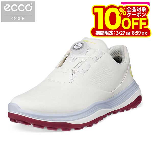 ECCO エコー レディース LT1 BOA エルティーワン ボア スパイクレス ゴルフシューズ 132763 60611 WHITE/AIR [2026年モデル]