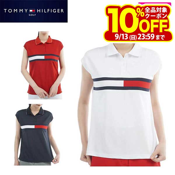 【クーポンで全品10％以上割引！さらにポイント大増量中！】9/10まで　トミー ヒルフィガー ゴルフ レディース フレンチスリーブ 半袖 ポロシャツ THLA611 ゴルフウェア [2026年春夏モデル 30％OFF] 特価