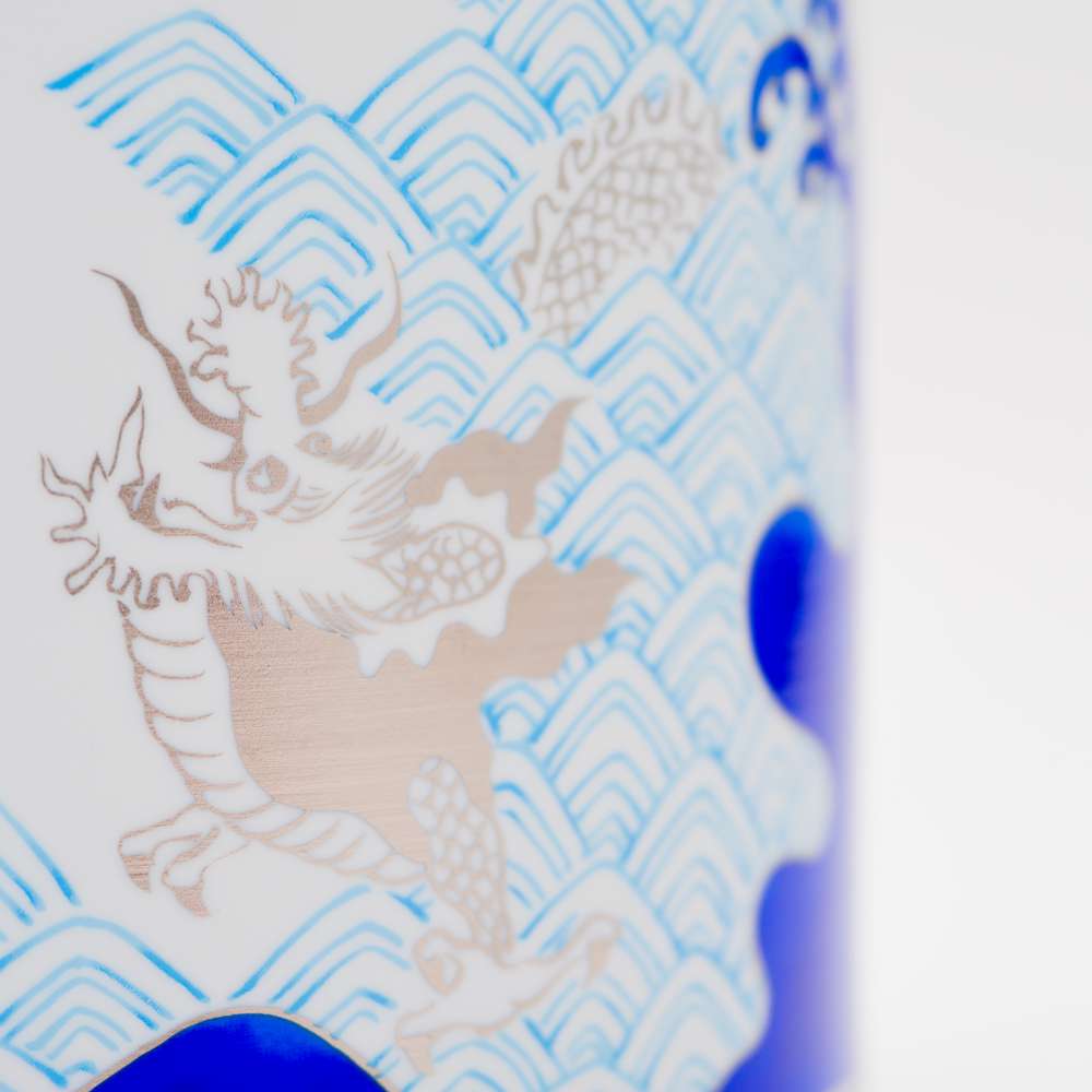 有田焼 和食器 冷酒クーラー JAPAN BLUE 冷酒クーラー 青海波龍文 食器 ブランド ギフト 有田焼 アリタポーセリンラボ
