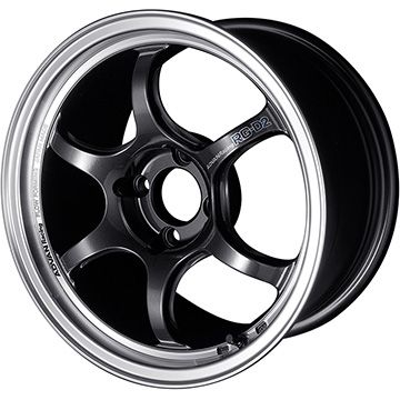 【取付対象】195/55R15 夏タイヤ ホイール4本セット DUNLOP エナセーブ EC204 (4/100車用) YOKOHAMA アドバンレーシング RG-DII 15インチ【送料無料】