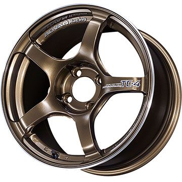 Rakuten - 【取付対象】 165/50R16 夏タイヤ ホイール4本セット MILEVER ハーモニック プラス MP070(限定) (軽自動車用) ヨコハマ アドバンレーシング TC4 16インチ【送料無料】