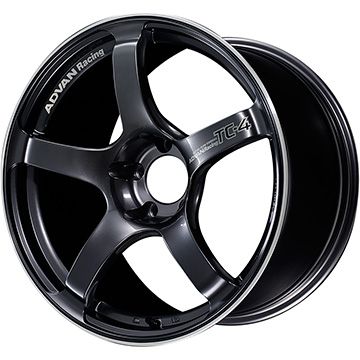 【取付対象】205/45R17 夏タイヤ ホイール4本セット YOKOHAMA アドバン フレバV701 (4/100車用) YOKOHAMA アドバンレーシング TC4 17インチ【送料無料】