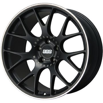 【取付対象】225/45R19 夏タイヤ ホイール4本セット FALKEN アゼニス FK520L (5/114車用) BBS GERMANY BBS CH-R サテンブラック 19インチ【送料無料】