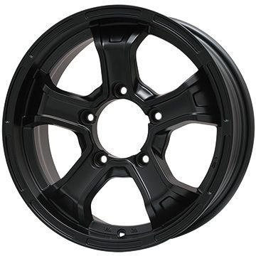 【取付対象】185/85R16 スタッドレスタイヤ ホイール4本セット ジムニー GRIPMAX アイスX SUV BSW ブラックサイドウォール(限定2022年製) BIGWAY B-MUD K(マットブラック) 16インチ【送料無料】