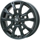 【取付対象】165/65R15 スタッドレスタイヤ ホイール4本セット BRIDGESTONE ブリザック VRX2 (軽自動車用) ビッグウエイ B-LUGNAS BRD(マットブラック) 15インチ【送料無料】