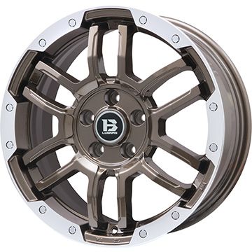 【取付対象】215/60R17 スタッドレスタイヤ ホイール4本セット MICHELIN エックスアイス スノー (5/114車用) BIGWAY B-LUGNAS FRD(ブロンズ/リムポリッシュ) 17インチ【送料無料】