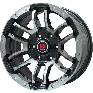 【取付対象】265/65R17 夏タイヤ ホイール4本セット プラド MILEVER レンジツアープラスMU069（限定） ビッグウエイ B-LUGNAS FRD(ブラックポリッシュ/ブラッククリア) 17インチ【送料無料】