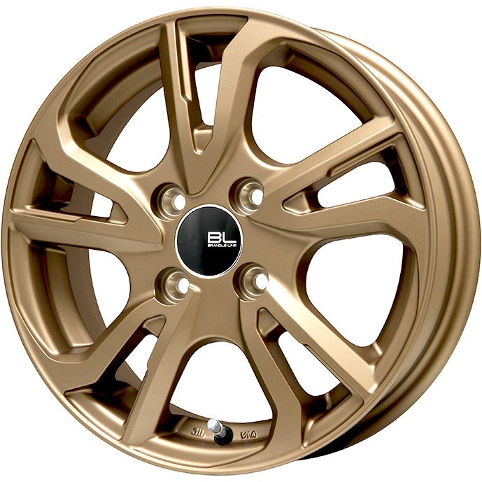 【取付対象】175/60R16 オールシーズンタイヤ ホイール4本セット GRIPMAX シュアグリップ オールシーズン ナノ(限定) (4/100車用) BRANDLE-LINE レツィオ ブロンズ 16インチ【送料無料】