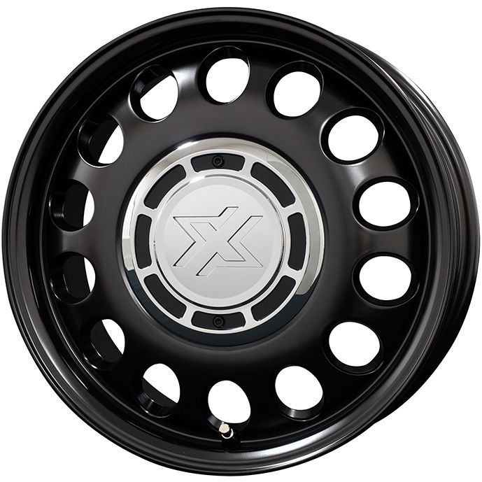 【取付対象】185/55R15 夏タイヤ ホイール4本セット (4/100車用) MILEVER ハーモニック MP270(限定) コスミック クロスブラッド スティール 15インチ【送料無料】