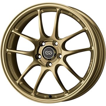 【取付対象】205/40R17 夏タイヤ ホイール4本セット (4/100車用) YOKOHAMA アドバン フレバV701 エンケイ PF01 17インチ【送料無料】