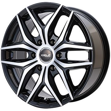 【取付対象】225/50R18 夏タイヤ ホイール4本セット ハイエース200系 GRIPMAX スタチャー HC-V RWL 107/105T（限定） フレックス デルフ ゼロワン DF-01 18インチ【送料無料】