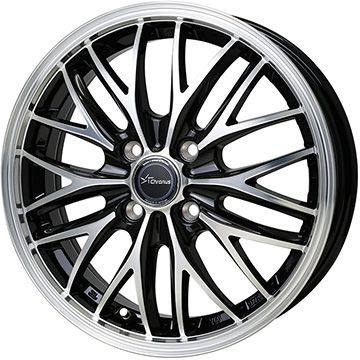 【取付対象】185/55R15 夏タイヤ ホイール4本セット (4/100車用) MILEVER ハーモニック MP270(限定) ホットスタッフ クロノス CH-113 15インチ【送料無料】