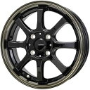 【取付対象】165/55R14 夏タイヤ ホイール4本セット 軽自動車用 YOKOHAMA PARADA PA03 ブラックレター 95/93N ホットスタッフ ジースピード P-08 14インチ【送料無料】