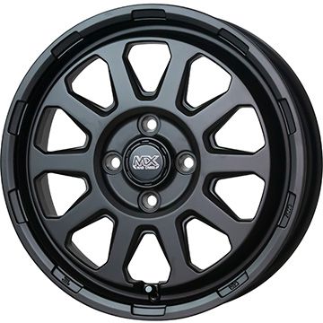 【取付対象】155/80R14 夏タイヤ ホイール4本セット プロボックス/サクシード(160系) YOKOHAMA ブルーアース Van RY55 88/86N HOT STUFF マッドクロス レンジャー 14インチ【送料無料】