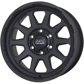 【取付対象】265/70R17 スタッドレスタイヤ ホイール4本セット DUNLOP ウインターマックス SJ8+ (6/139車用) HOT STUFF マッドクロス レンジャー 17インチ【送料無料】