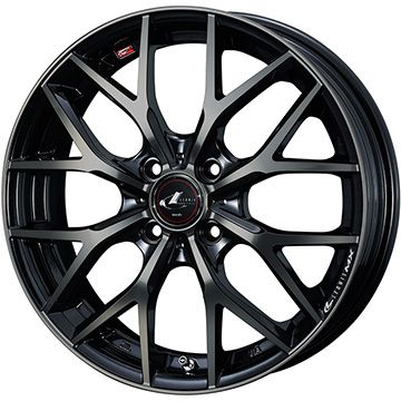 【取付対象】155/65R14 夏タイヤ ホイール4本セット N-BOX タントカスタム ワゴンR YOKOHAMA ブルーアース RV-03CK WEDS レオニス MX 14インチ【送料無料】