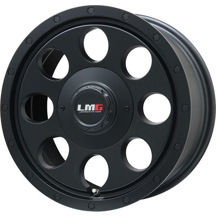 【送料無料 ハイエース200系】 195/80R15 15インチ LEHRMEISTER LMG CS-8 マットブラック 6J 6.00-15 MICHELIN アジリス3 サマータイヤ ホイール4本セット