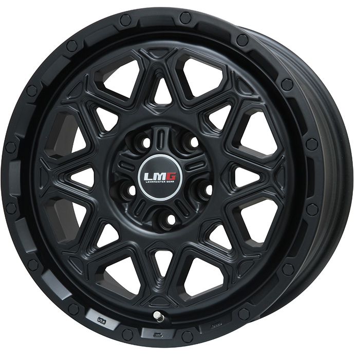 【取付対象】215/65R16 夏タイヤ ホイール4本セット MILEVER ハーモニック MP270(限定) (5/114車用) LEHRMEISTER LMG モンタグナ(マットブラック) 16インチ【送料無料】