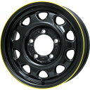 【取付対象】195/80R15 夏タイヤ ホイール4本セット ジムニーシエラ YOKOHAMA ジオランダー CV G058 LEHRMEISTER LMG OFF-STYLE(グロスブラック/イエローリム) 15インチ【送料無料】