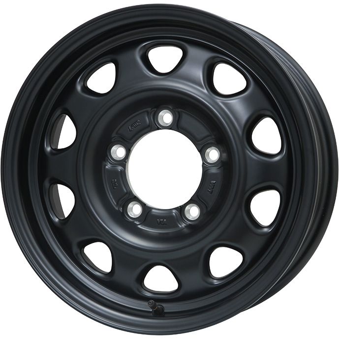 【取付対象】185/85R16 スタッドレスタイヤ ホイール4本セット ジムニー GRIPMAX アイスX SUV BSW ブラックサイドウォール(限定2022年製) LEHRMEISTER LMG OFF-STYLE(マットブラック) 16インチ【送料無料】