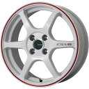 【取付対象】215/45R17 スタッドレスタイヤ ホイール4本セット YOKOHAMA アイスガード シックスIG60 (5/114車用) LEHRMEISTER CS-V6(ホワイト/レッドライン) 17インチ【送料無料】