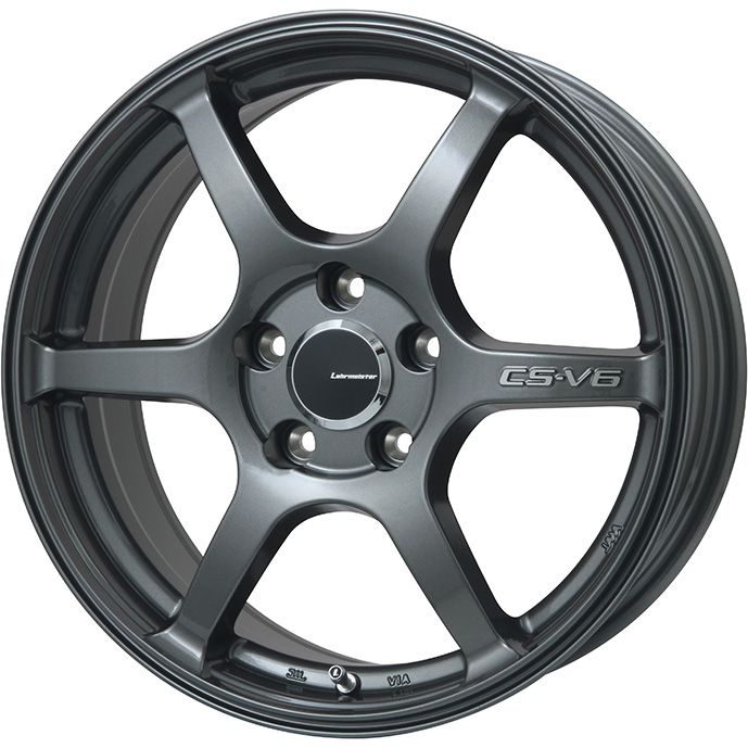 【取付対象】205/50R17 夏タイヤ ホイール4本セット DUNLOP エナセーブ EC204 (5/100車用) LEHRMEISTER CS-V6(ガンメタ) 17インチ【送料無料】