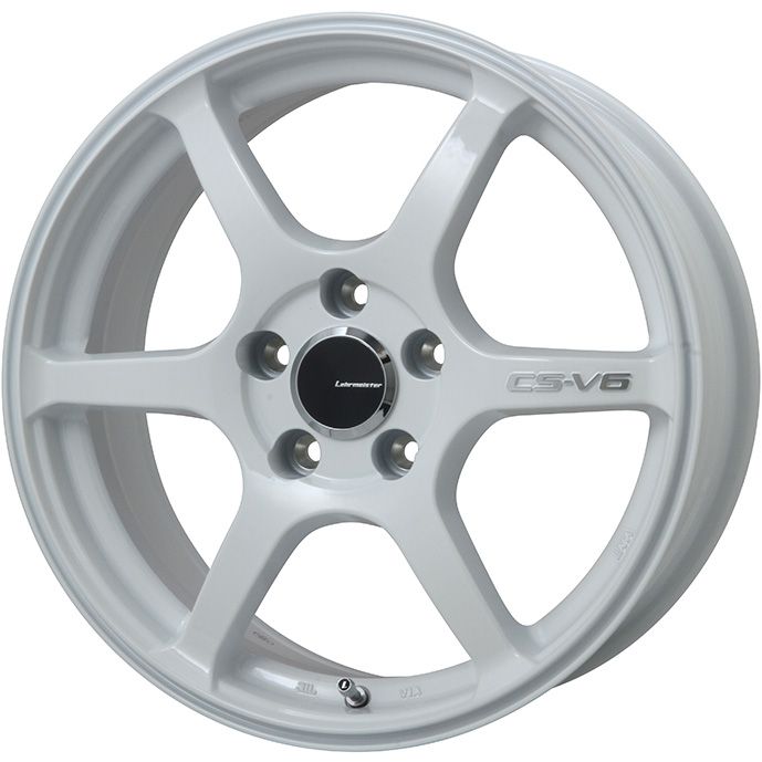 【取付対象】195/40R17 夏タイヤ ホイール4本セット DUNLOP ルマン LM703 (4/100車用) LEHRMEISTER CS-V6(ホワイト) 17インチ【送料無料】