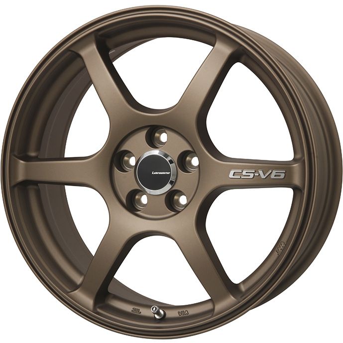 【取付対象】195/40R17 夏タイヤ ホイール4本セット DUNLOP ルマン LM703 (4/100車用) LEHRMEISTER CS-V6(ブロンズ) 17インチ【送料無料】