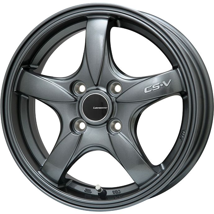 【取付対象】195/45R16 夏タイヤ ホイール4本セット YOKOHAMA アドバン フレバV701 (4/100車用) レアマイスター CS-V(ガンメタ) 16インチ【送料無料】