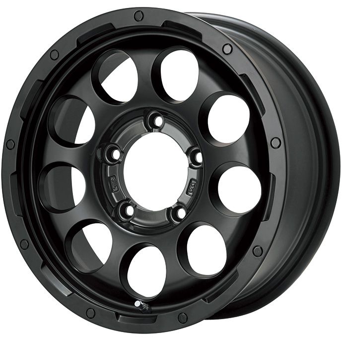 185/85R16 夏タイヤ ホイール4本セット ジムニー TOYO OPEN COUNTRY R/T RWL/RBL LEHRMEISTER LMG CS-9 マットブラック 16インチ