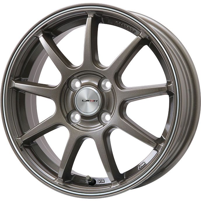 【取付対象】185/55R15 スタッドレスタイヤ ホイール4本セット DUNLOP ウインターマックス 03 WM03 (4/100車用) LEHRMEISTER LMスポーツLM-QR ブロンズ/ラインポリッシュ 15インチ【送料無料】