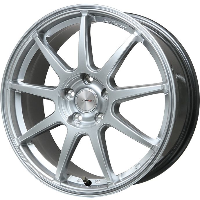 【取付対象】195/65R15 スタッドレスタイヤ ホイール4本セット DUNLOP ウインターマックス 03 WM03 (5/100車用) LEHRMEISTER LMスポーツLM-QR ハイパーシルバー 15インチ【送料無料】