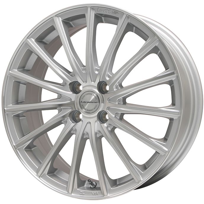【取付対象】195/55R16 スタッドレスタイヤ ホイール4本セット 4/100車用 MICHELIN エックスアイス スノー LEHRMEISTER LM-S FS15 (シルバーポリッシュ) 16インチ(送料無料)