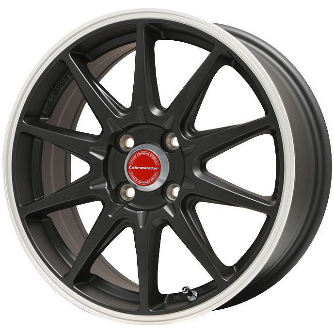 【取付対象】195/45R16 夏タイヤ ホイール4本セット YOKOHAMA アドバン フレバV701 (4/100車用) レアマイスター LMスポーツRS10(マットブラックリムポリッシュ) 16インチ【送料無料】