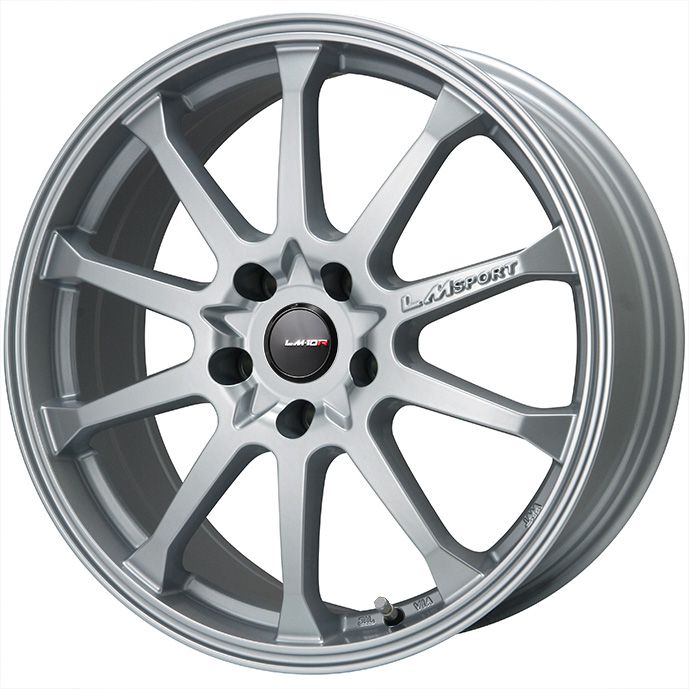 【取付対象】225/40R18 スタッドレスタイヤ ホイール4本セット DUNLOP ウインターマックス 03 WM03 (5/100車用) LEHRMEISTER LMスポーツLM-10R(メタリックシルバー) 18インチ【送料無料】