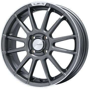 【送料無料】 205/50R17 17インチ LEHRMEISTER LM-S トスカーナ6 (マットグラファイト/リムポリッシュ) 7J 7.00-17 DUNLOP ダンロップ ルマン V(ファイブ) サマータイヤ ホイール4本セット