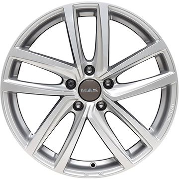 【取付対象】205/55R17 スタッドレスタイヤ ホイール4本セット 輸入車用 VW（ゴルフ オールトラック） MICHELIN エックスアイス スノー MAK ドレスデン 17インチ(送料無料)
