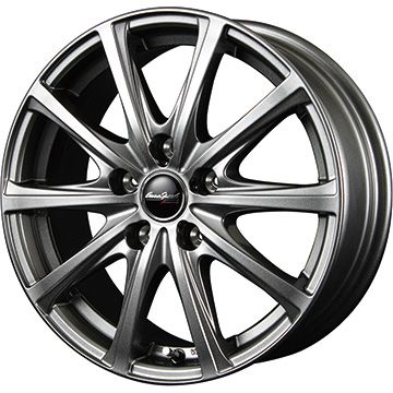 【取付対象】195/60R16 夏タイヤ ホイール4本セット YOKOHAMA ブルーアース ES32 (5/114車用) MID ユーロスピード V25 16インチ【送料無料】