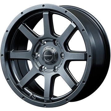 【取付対象】265/70R17 スタッドレスタイヤ ホイール4本セット DUNLOP ウインターマックス SJ8+ (6/139車用) MID ロードマックス マッドライダー 17インチ【送料無料】