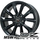 【取付対象】205/55R17 スタッドレスタイヤ ホイール4本セット 輸入車用 VW（ゴルフ オールトラック） MICHELIN エックスアイス スノー MSW by OZ Racing MSW 42(グロスブラック) 17インチ【送料無料】