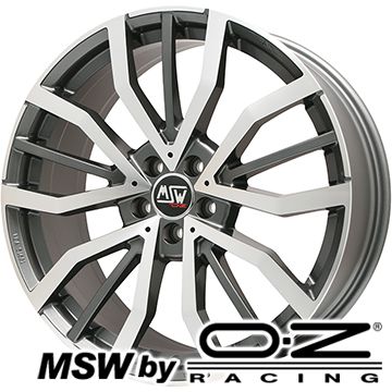 【取付対象】【送料無料】 235/55R18 18インチ MSW by OZ Racing MSW 49(グロスガンメタルポリッシュ) 8J 8.00-18 YOKOHAMA ブルーアース XT AE61 サマータイヤ ホイール4本セット