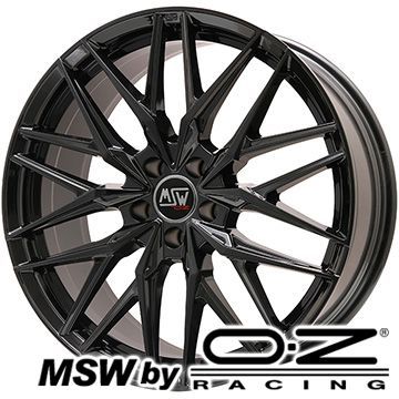 【取付対象】235/55R18 スタッドレスタイヤ ホイール4本セット 輸入車用 シトロエンC5 エアクロス SUV YOKOHAMA アイスガード SUV G075 MSW by OZ Racing MSW 50(グロスブラック) 18インチ【送料無料】