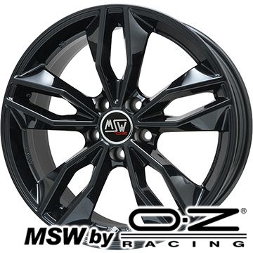 【取付対象】215/50R18 スタッドレスタイヤ ホイール4本セット 輸入車用 アウディQ2（GA） PIRELLI ウィンター アイスゼロアシンメトリコ MSW by OZ Racing MSW 71(グロスブラック) 18インチ【送料無料】