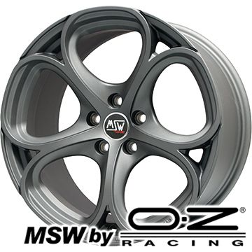 【取付対象】225/45R18 スタッドレスタイヤ ホイール4本セット 輸入車用 ジュリア PIRELLI ウィンター アイスゼロアシンメトリコ MSW by OZ Racing MSW 82(マットガンメタル) 18インチ【送料無料】