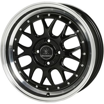 【取付対象】165/40R16 夏タイヤ ホイール4本セット YOKOHAMA DNA Sドライブ (軽自動車用) OFFBEAT ブラックダイヤモンド BD00 16インチ【送料無料】